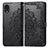 Custodia Portafoglio In Pelle Fantasia Modello Cover con Supporto per Samsung Galaxy A03 Core Nero