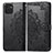 Custodia Portafoglio In Pelle Fantasia Modello Cover con Supporto per Samsung Galaxy A03 Nero