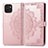 Custodia Portafoglio In Pelle Fantasia Modello Cover con Supporto per Samsung Galaxy A03 Oro Rosa