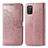 Custodia Portafoglio In Pelle Fantasia Modello Cover con Supporto per Samsung Galaxy A03s Oro Rosa