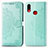 Custodia Portafoglio In Pelle Fantasia Modello Cover con Supporto per Samsung Galaxy A10s Verde