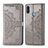 Custodia Portafoglio In Pelle Fantasia Modello Cover con Supporto per Samsung Galaxy A11 Grigio