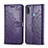 Custodia Portafoglio In Pelle Fantasia Modello Cover con Supporto per Samsung Galaxy A11 Viola