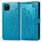 Custodia Portafoglio In Pelle Fantasia Modello Cover con Supporto per Samsung Galaxy A12 5G Blu