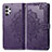 Custodia Portafoglio In Pelle Fantasia Modello Cover con Supporto per Samsung Galaxy A13 4G Viola