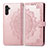 Custodia Portafoglio In Pelle Fantasia Modello Cover con Supporto per Samsung Galaxy A13 5G Oro Rosa