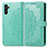 Custodia Portafoglio In Pelle Fantasia Modello Cover con Supporto per Samsung Galaxy A13 5G Verde
