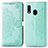 Custodia Portafoglio In Pelle Fantasia Modello Cover con Supporto per Samsung Galaxy A20e Verde