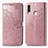 Custodia Portafoglio In Pelle Fantasia Modello Cover con Supporto per Samsung Galaxy A20s Oro Rosa