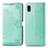 Custodia Portafoglio In Pelle Fantasia Modello Cover con Supporto per Samsung Galaxy A21 SC-42A Verde