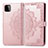 Custodia Portafoglio In Pelle Fantasia Modello Cover con Supporto per Samsung Galaxy A22 5G Oro Rosa