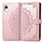 Custodia Portafoglio In Pelle Fantasia Modello Cover con Supporto per Samsung Galaxy A22 5G SC-56B Oro Rosa