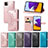 Custodia Portafoglio In Pelle Fantasia Modello Cover con Supporto per Samsung Galaxy A22s 5G