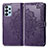 Custodia Portafoglio In Pelle Fantasia Modello Cover con Supporto per Samsung Galaxy A23 4G Viola