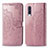 Custodia Portafoglio In Pelle Fantasia Modello Cover con Supporto per Samsung Galaxy A30S Oro Rosa