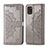 Custodia Portafoglio In Pelle Fantasia Modello Cover con Supporto per Samsung Galaxy A31 Grigio