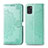 Custodia Portafoglio In Pelle Fantasia Modello Cover con Supporto per Samsung Galaxy A31 Verde