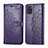 Custodia Portafoglio In Pelle Fantasia Modello Cover con Supporto per Samsung Galaxy A31 Viola