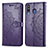 Custodia Portafoglio In Pelle Fantasia Modello Cover con Supporto per Samsung Galaxy A40s Viola