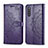 Custodia Portafoglio In Pelle Fantasia Modello Cover con Supporto per Samsung Galaxy A41 SC-41A Viola