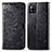 Custodia Portafoglio In Pelle Fantasia Modello Cover con Supporto per Samsung Galaxy A42 5G Nero