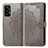 Custodia Portafoglio In Pelle Fantasia Modello Cover con Supporto per Samsung Galaxy A52 4G Grigio