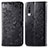 Custodia Portafoglio In Pelle Fantasia Modello Cover con Supporto per Samsung Galaxy A70S Nero