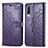 Custodia Portafoglio In Pelle Fantasia Modello Cover con Supporto per Samsung Galaxy A70S Viola
