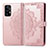 Custodia Portafoglio In Pelle Fantasia Modello Cover con Supporto per Samsung Galaxy A72 4G Oro Rosa