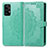 Custodia Portafoglio In Pelle Fantasia Modello Cover con Supporto per Samsung Galaxy A72 5G Verde