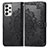 Custodia Portafoglio In Pelle Fantasia Modello Cover con Supporto per Samsung Galaxy A73 5G Nero