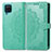 Custodia Portafoglio In Pelle Fantasia Modello Cover con Supporto per Samsung Galaxy F12 Verde