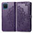 Custodia Portafoglio In Pelle Fantasia Modello Cover con Supporto per Samsung Galaxy F12 Viola