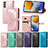 Custodia Portafoglio In Pelle Fantasia Modello Cover con Supporto per Samsung Galaxy F23 5G