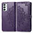 Custodia Portafoglio In Pelle Fantasia Modello Cover con Supporto per Samsung Galaxy F23 5G Viola