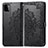 Custodia Portafoglio In Pelle Fantasia Modello Cover con Supporto per Samsung Galaxy F42 5G Nero