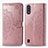 Custodia Portafoglio In Pelle Fantasia Modello Cover con Supporto per Samsung Galaxy M01 Oro Rosa