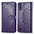 Custodia Portafoglio In Pelle Fantasia Modello Cover con Supporto per Samsung Galaxy M01 Viola