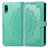 Custodia Portafoglio In Pelle Fantasia Modello Cover con Supporto per Samsung Galaxy M02 Verde