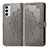 Custodia Portafoglio In Pelle Fantasia Modello Cover con Supporto per Samsung Galaxy M23 5G Grigio