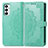 Custodia Portafoglio In Pelle Fantasia Modello Cover con Supporto per Samsung Galaxy M23 5G Verde