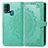 Custodia Portafoglio In Pelle Fantasia Modello Cover con Supporto per Samsung Galaxy M31 Verde