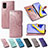 Custodia Portafoglio In Pelle Fantasia Modello Cover con Supporto per Samsung Galaxy M40S