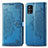 Custodia Portafoglio In Pelle Fantasia Modello Cover con Supporto per Samsung Galaxy M40S Blu