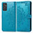 Custodia Portafoglio In Pelle Fantasia Modello Cover con Supporto per Samsung Galaxy S23 FE 5G Blu