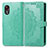 Custodia Portafoglio In Pelle Fantasia Modello Cover con Supporto per Samsung Galaxy XCover 5 SM-G525F Verde