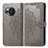 Custodia Portafoglio In Pelle Fantasia Modello Cover con Supporto per Sharp Aquos R8 Grigio