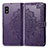 Custodia Portafoglio In Pelle Fantasia Modello Cover con Supporto per Sharp Aquos wish3 Viola