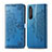 Custodia Portafoglio In Pelle Fantasia Modello Cover con Supporto per Sony Xperia 1 II Blu