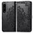 Custodia Portafoglio In Pelle Fantasia Modello Cover con Supporto per Sony Xperia 1 IV SO-51C Nero